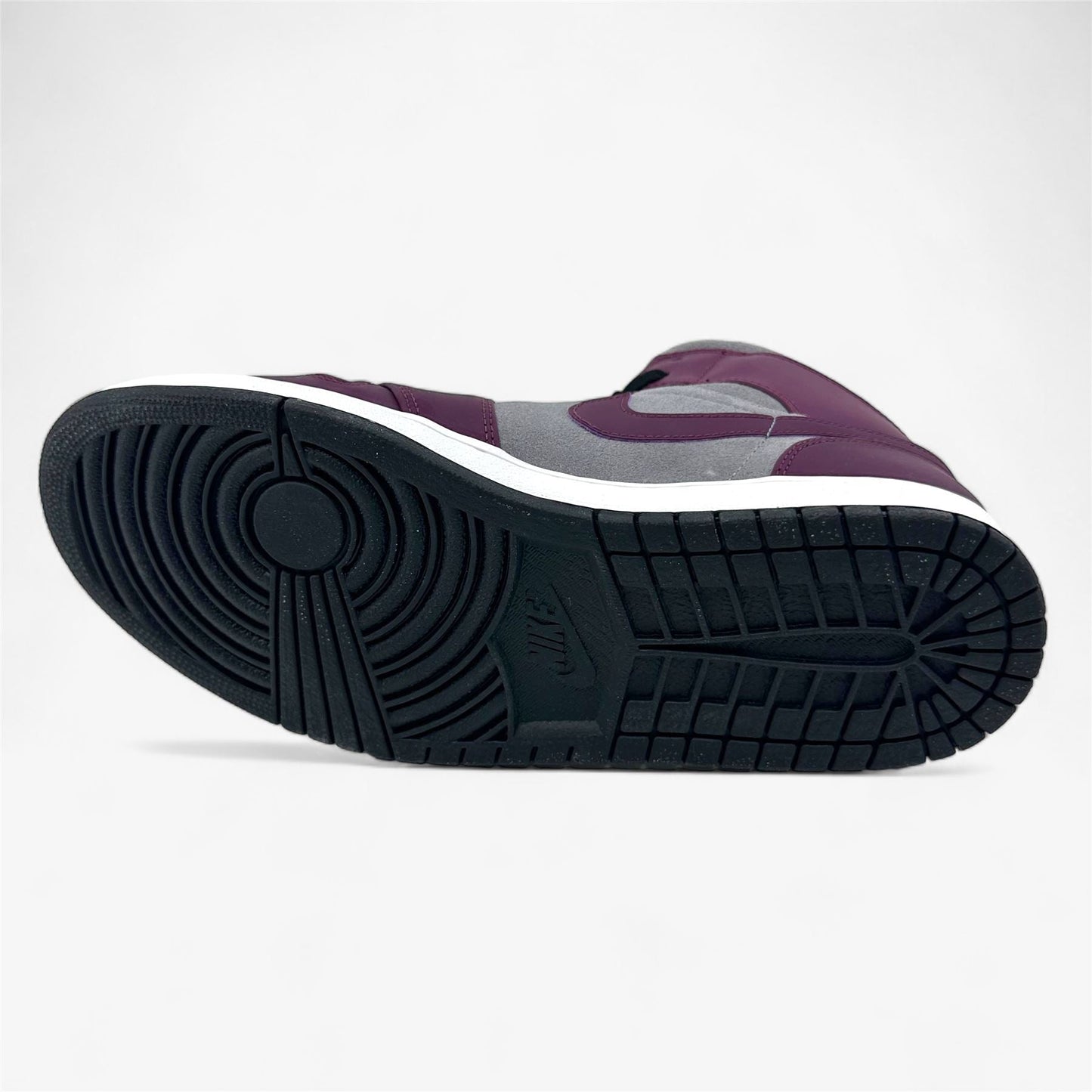 Jordan 1 Phat Bordeaux Black White Mens Athletic Sneaker