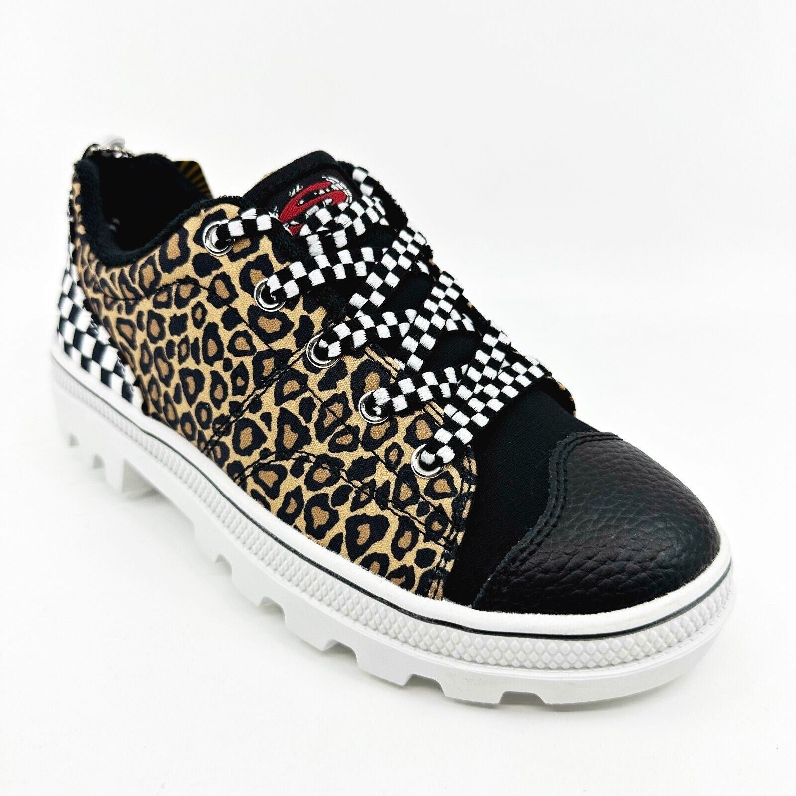 Skechers Roadies Pattern Player Leopard Womens Size 5 Comfort Slip On Shoes