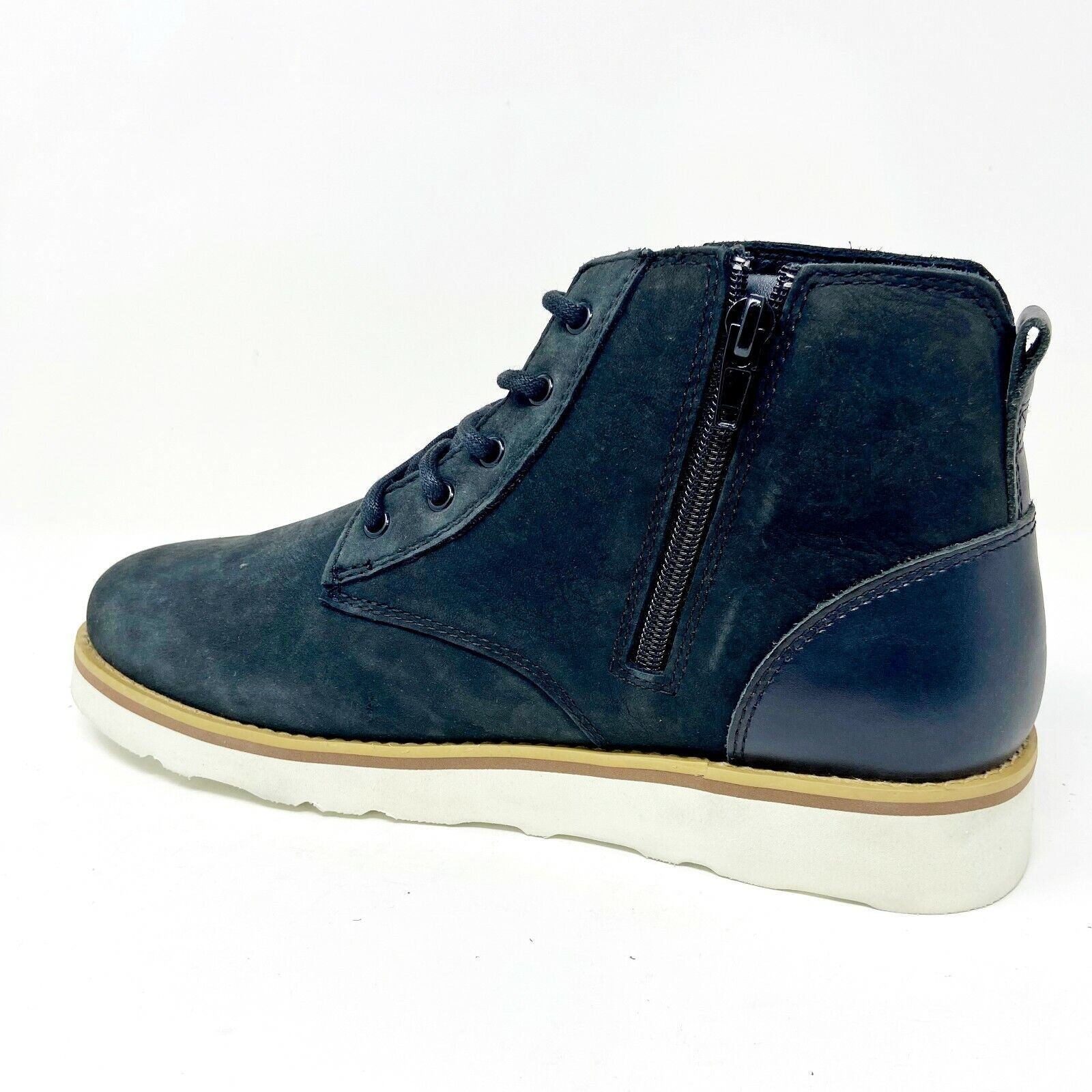 Clae Jackson Black Nubuck Vibram Mens Premium Mid Casual Sneakers