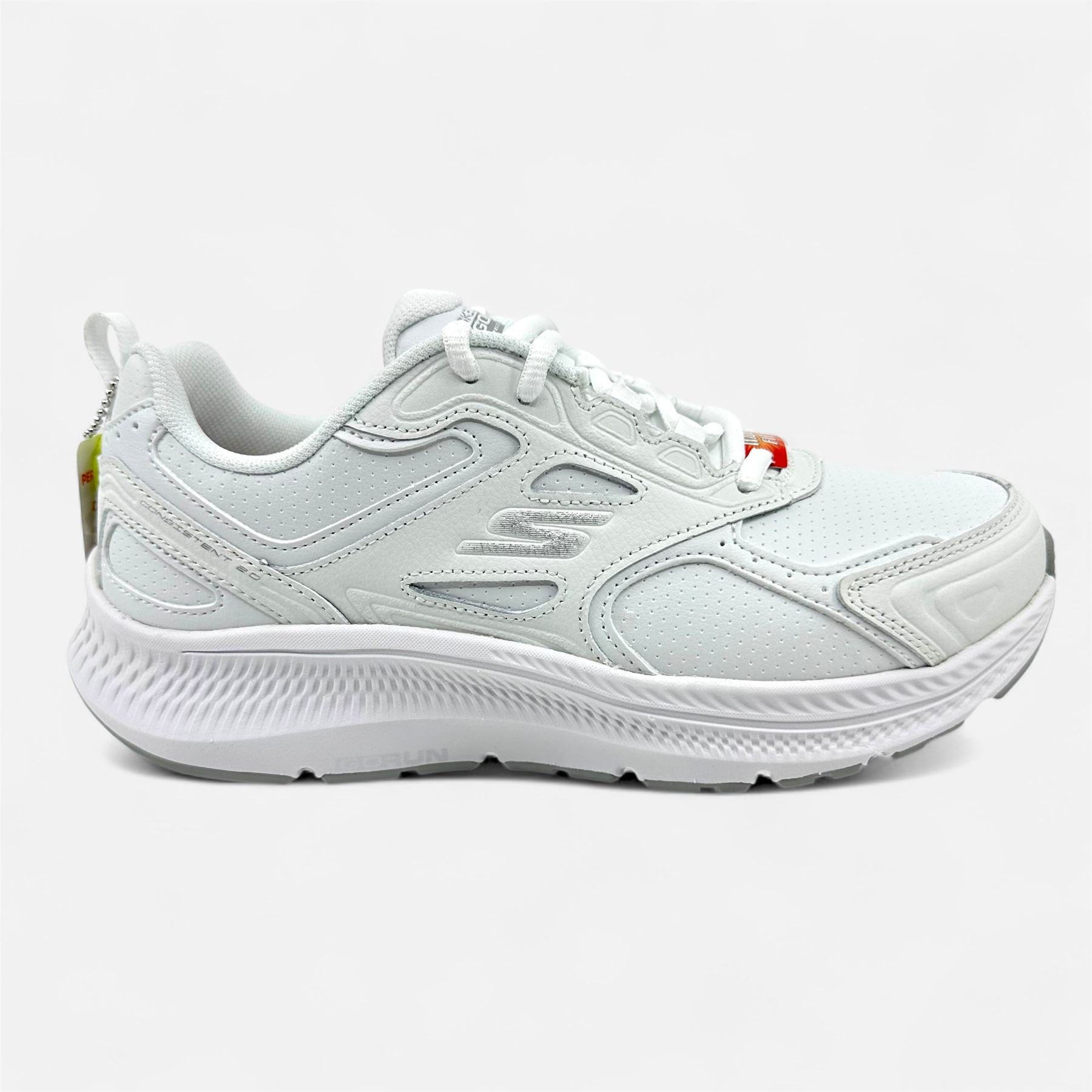 Skechers Go Run Consistent 2.0 Sumpter Trail White Womens Wide Sneaker