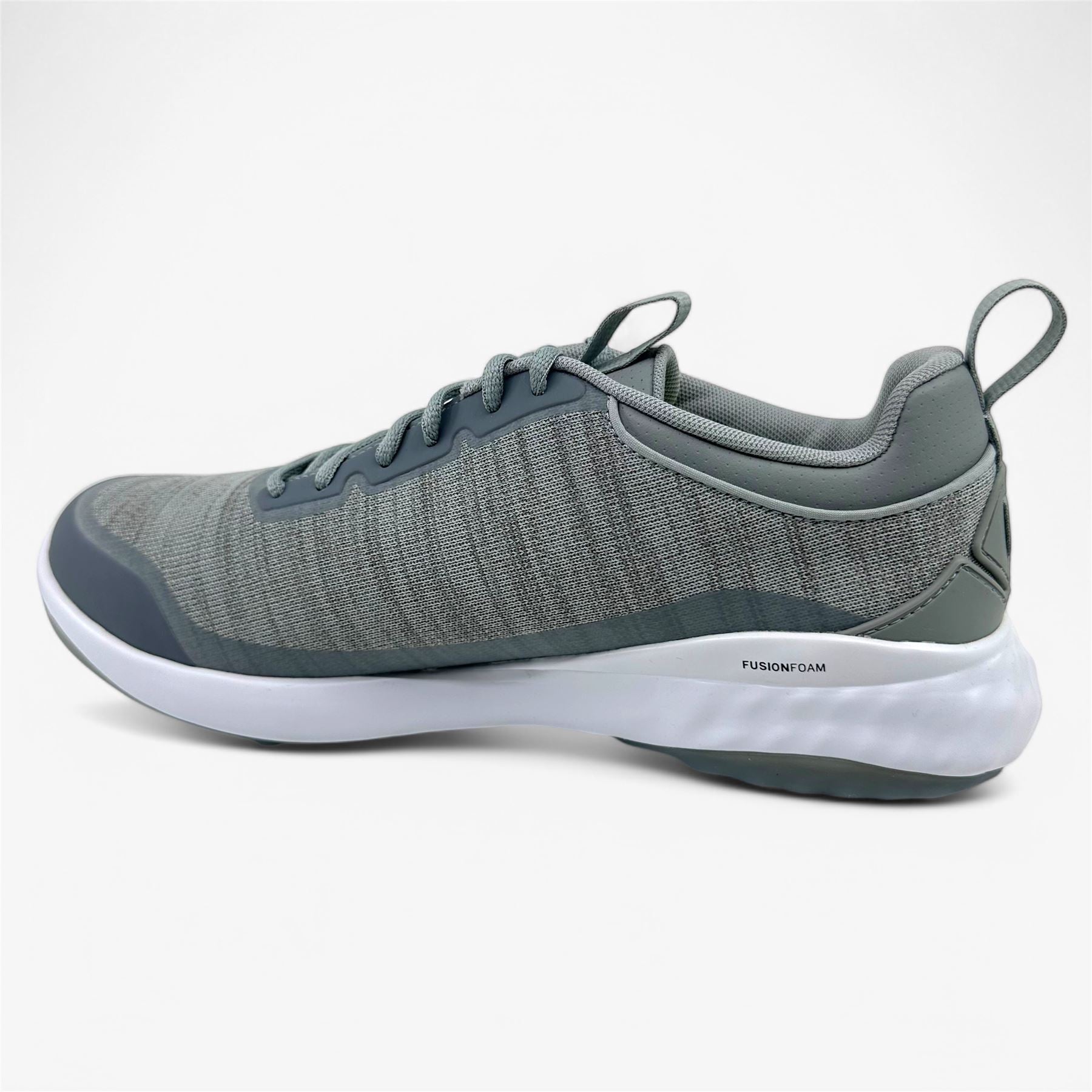 PUMA Fusion Pro Cool Mid Gray Silver Mens Spikeless Golf Shoes