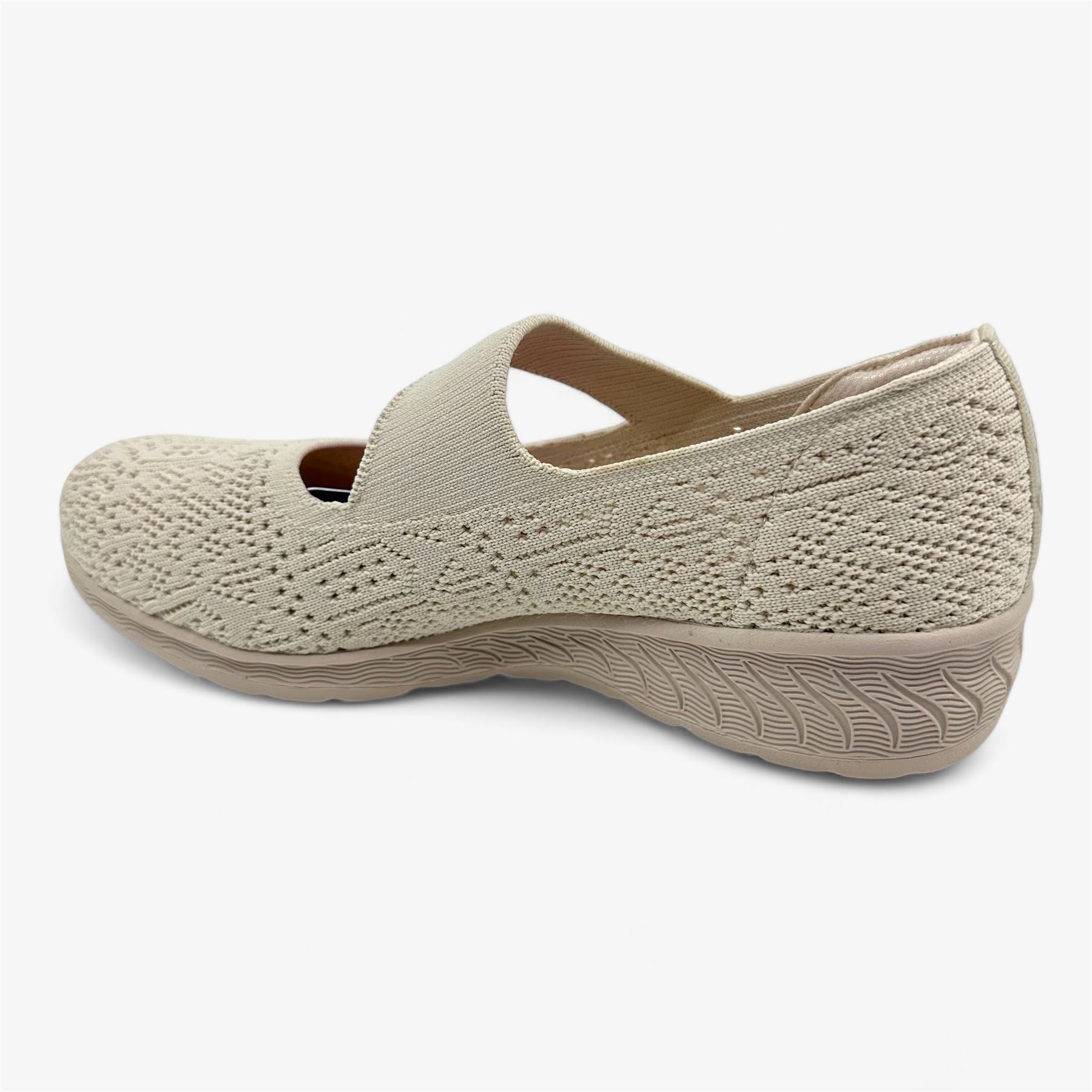 Skechers Up Lifted Its Fate Off White Womens Casual Relaxed Fit Slip-On