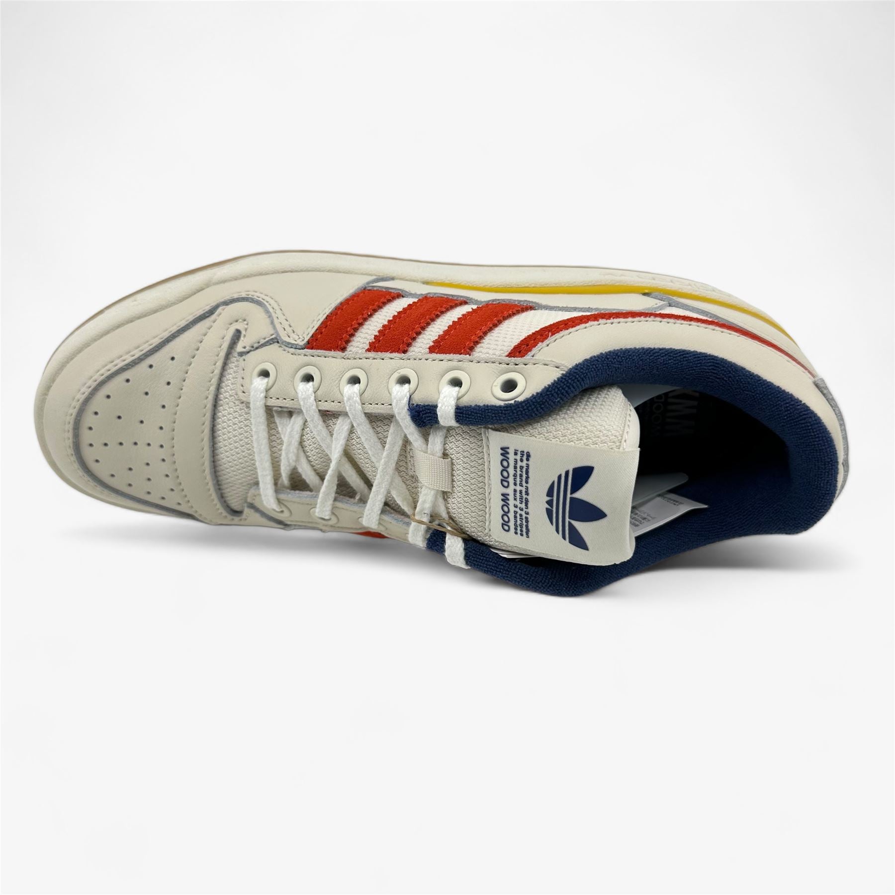 Adidas Forum Low WoodWood Off White Burnt Orange Mens Size 8 Athletic Sneaker