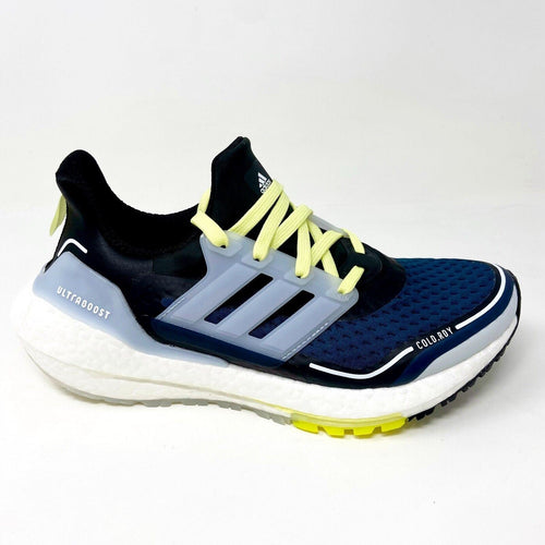 Adidas Ultraboost 21 COLD.RDY Navy White Yellow Womens Running Shoes S23754