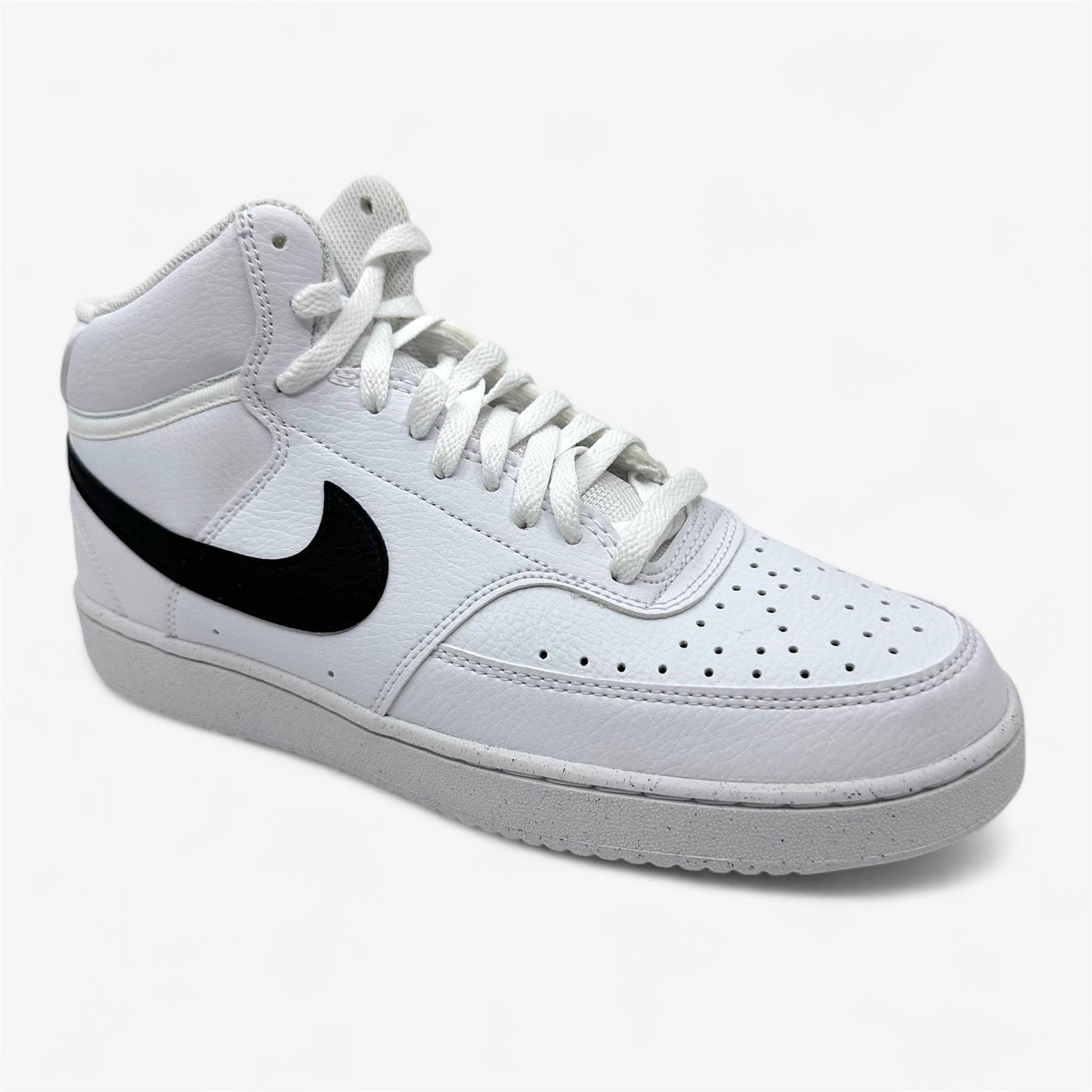 Nike Court Vision Mid NN White Black Mens Athletic Sneaker