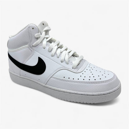 Nike Court Vision Mid NN White Black Mens Athletic Sneaker