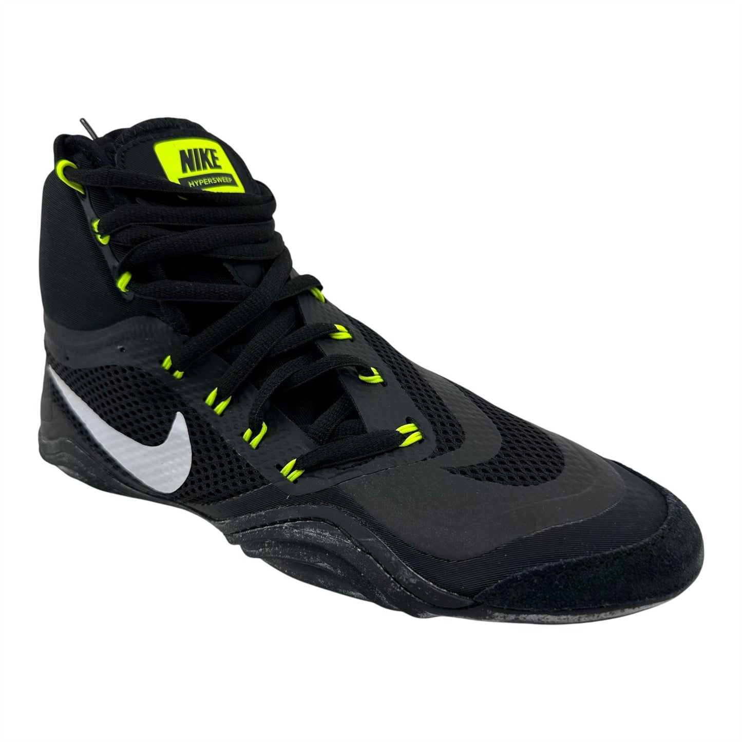 Nike Hypersweep Black White Volt Mens Athletic Sneaker