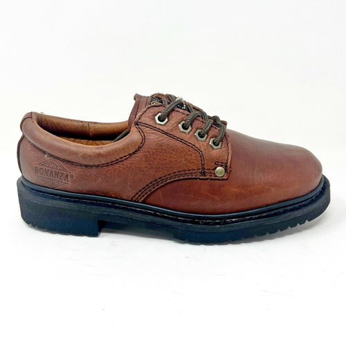 Bonanza Brown Black Leather Mens Size 13 Slip Resistant Work Boots BA415
