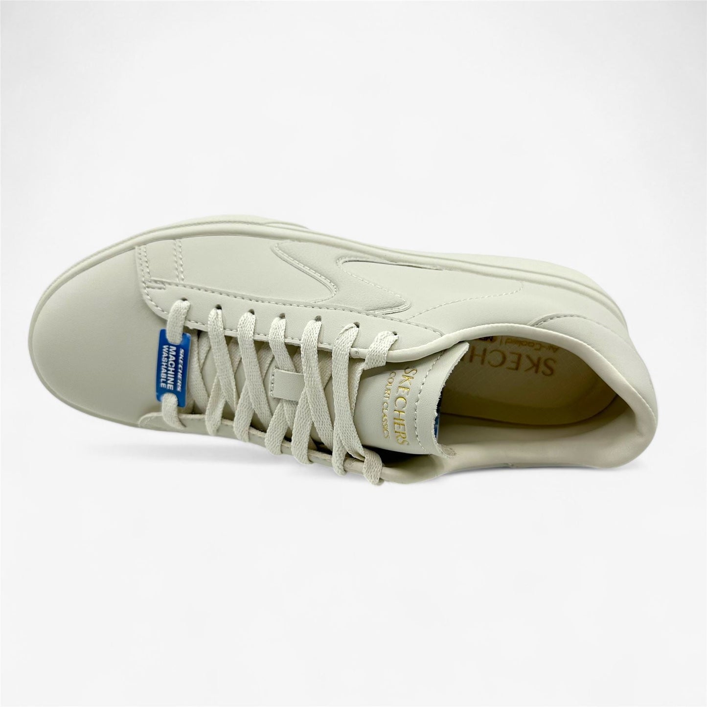 Skechers Eden LX Soft Shades Natural Womens Athletic Court Classics Sneaker