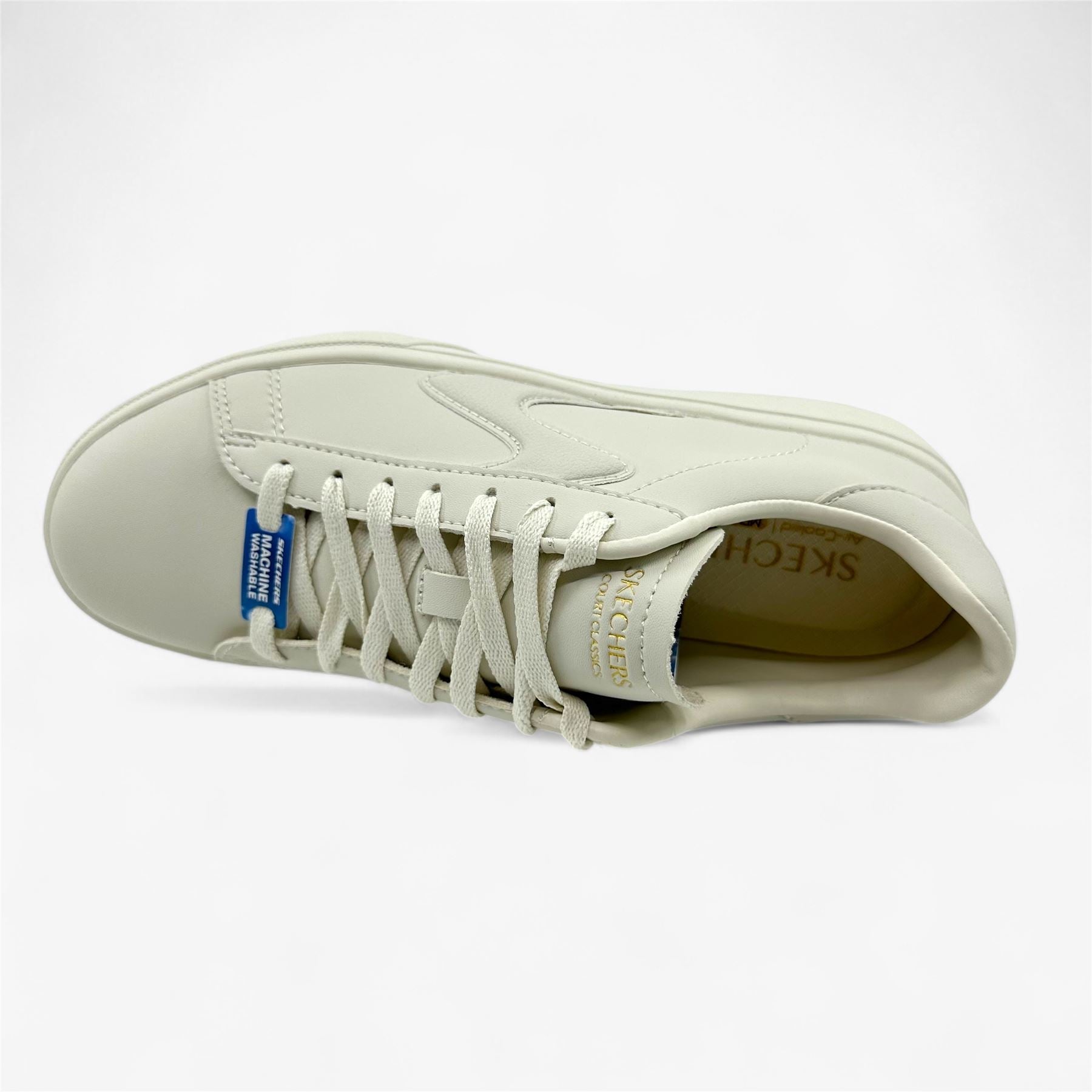 Skechers Eden LX Soft Shades Natural Womens Athletic Court Classics Sneaker
