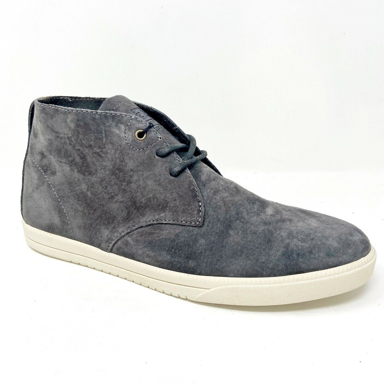 Clae Strayhorn Unlined Dark Charcoal Suede Mens Premium Casual Shoes Sneakers