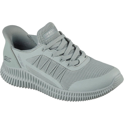 Women's Wide Fit Skechers 117413 Slip-ins Bobs Geo Lite Divine Pace Trainers