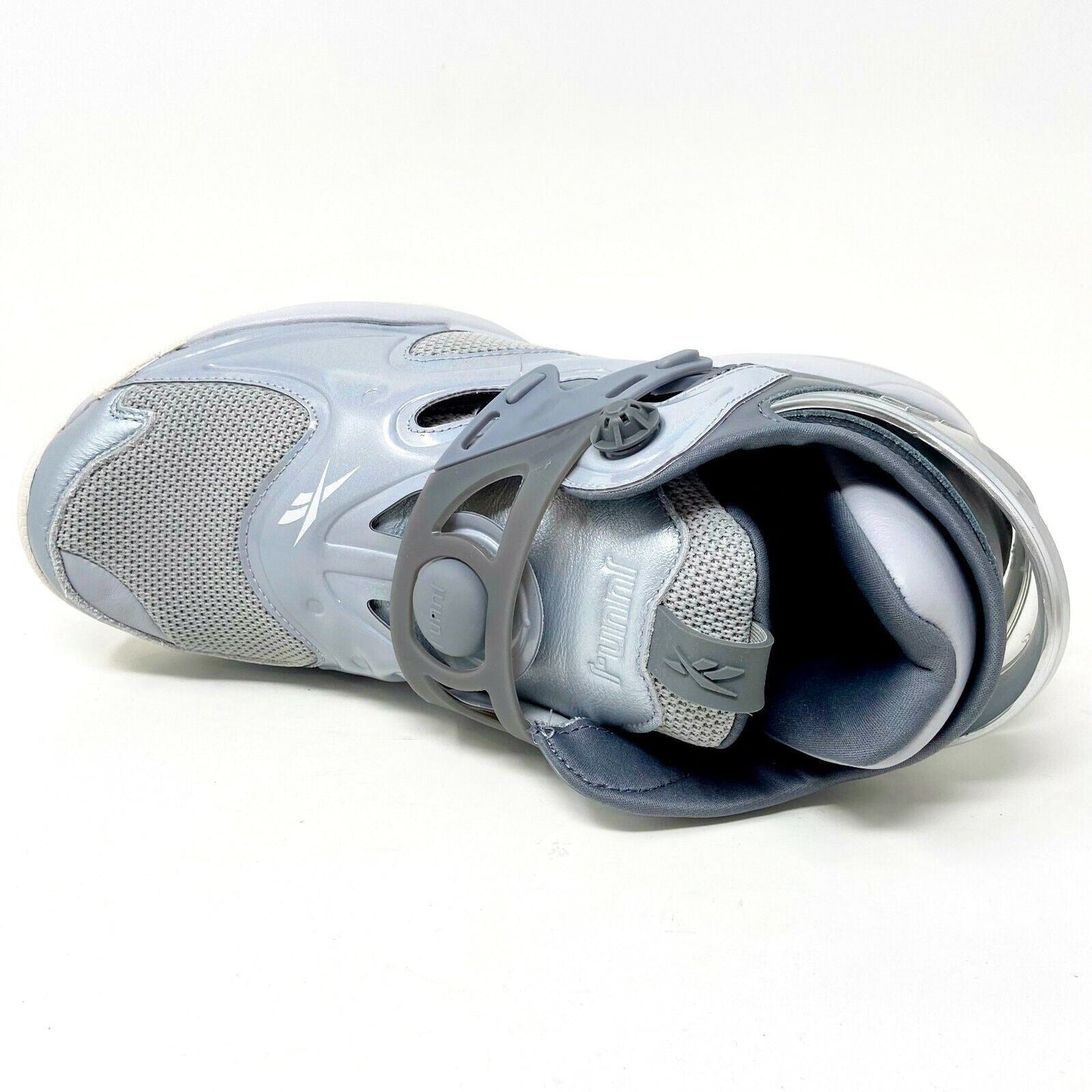 Reebok x JUNN J  Pump Court Cold Grey Metallic Mens Basketball Sneakers H69060