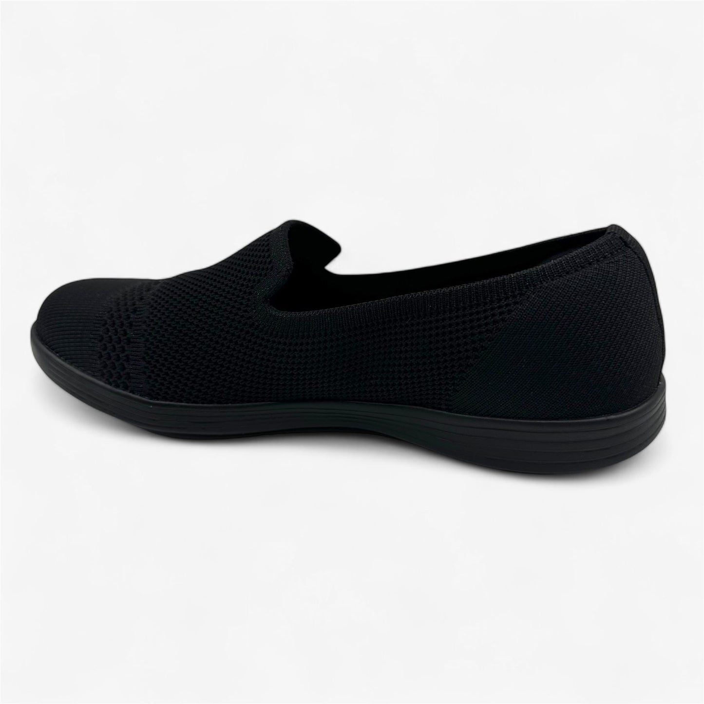 Skechers One The Go Dreamy Beaming Blacck Womens Casual Slip-On