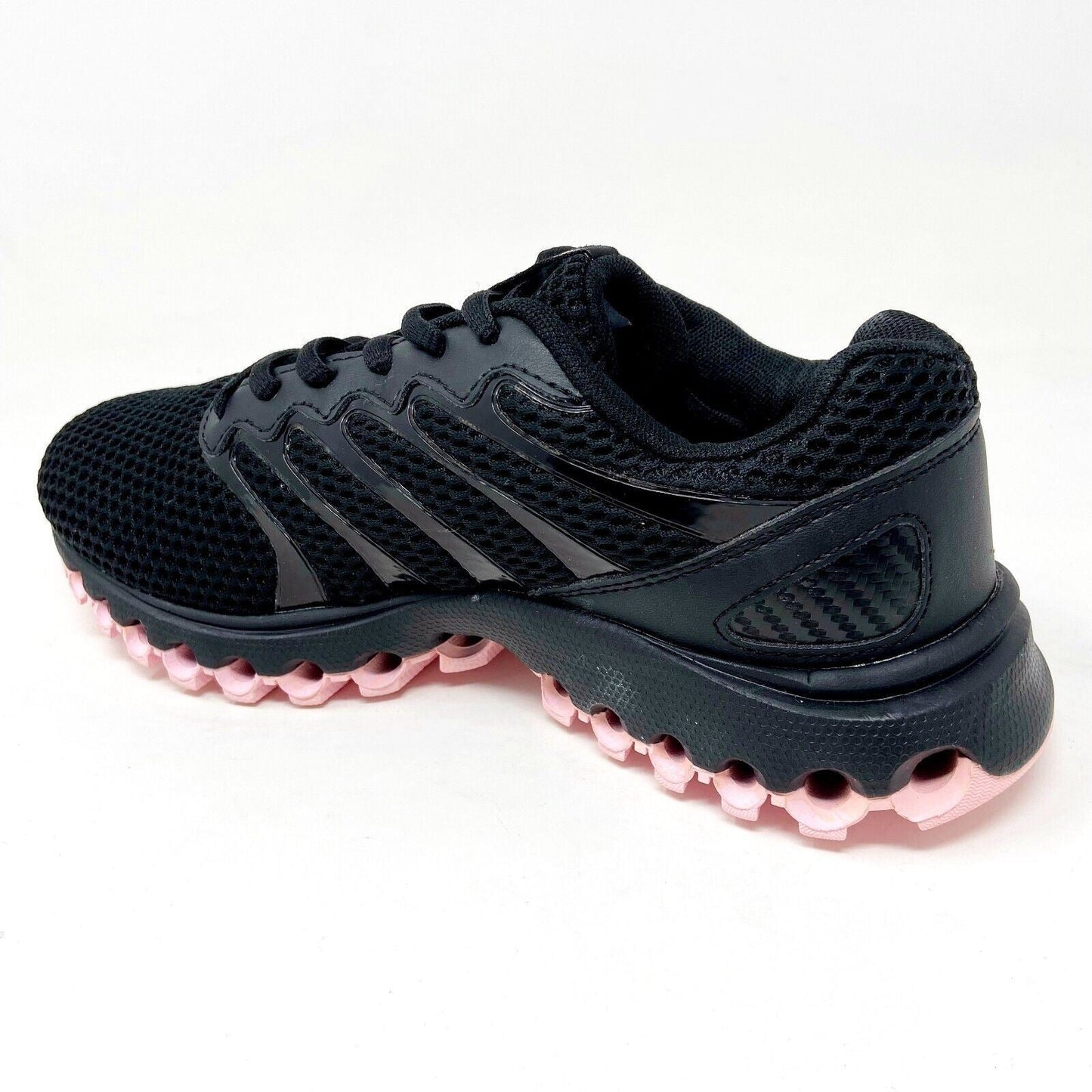 K-Swiss Tubes Comfort 200 Black Cherry Blossom Womens Wide Sneakers 97112 056 W