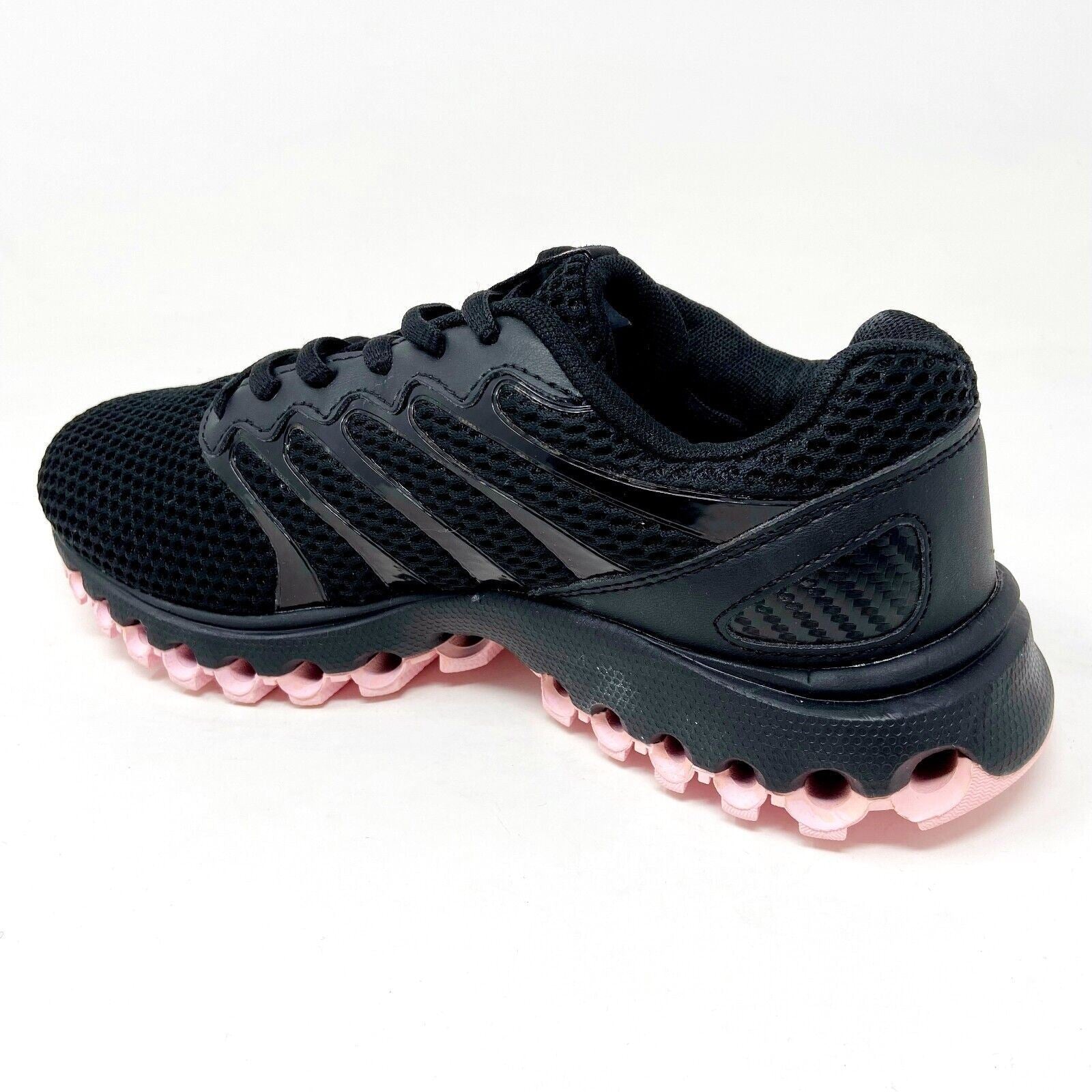 K-Swiss Tubes Comfort 200 Black Cherry Blossom Womens Wide Sneakers 97112 056 W