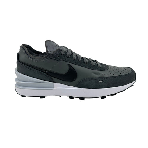 Nike Waffle One Leather Iron Grey Black Mens Athletic Sneaker