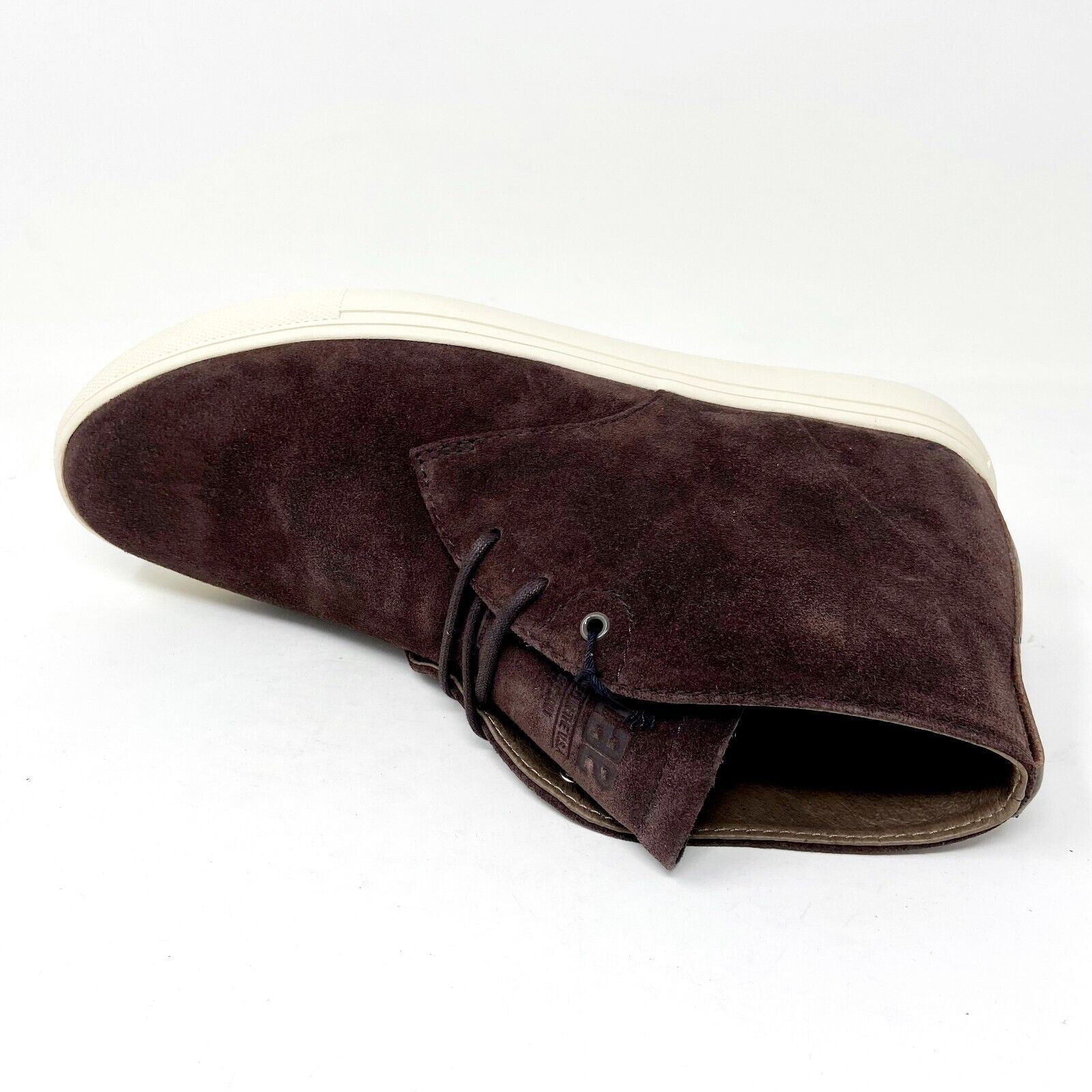 Clae Strayhorn SP Umber Brown Suede Mens Mid Top Casual Shoes Sneakers