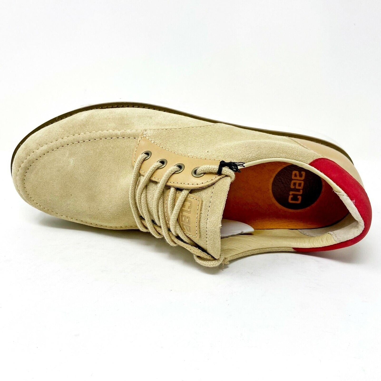 Clae Nicholson Camel Suede Vibram Mens Premium Casual Sneakers