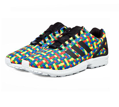 Adidas Originals ZX Flux Multicolor Weave Mens Size 9 Lifestyle Trainers S78345