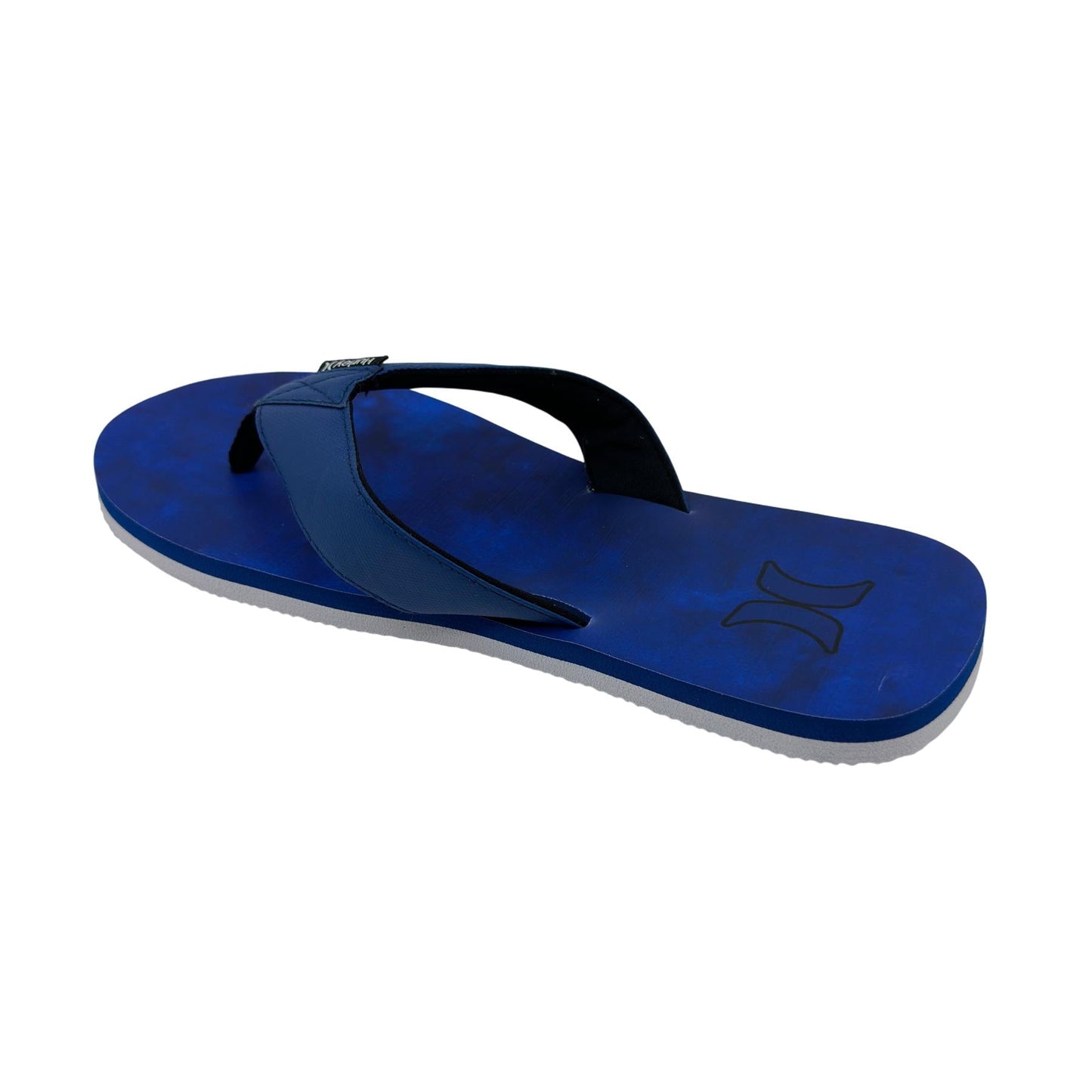 Hurley Logo Blue Combo White Mens Sandal Pool Beach Flip Flop