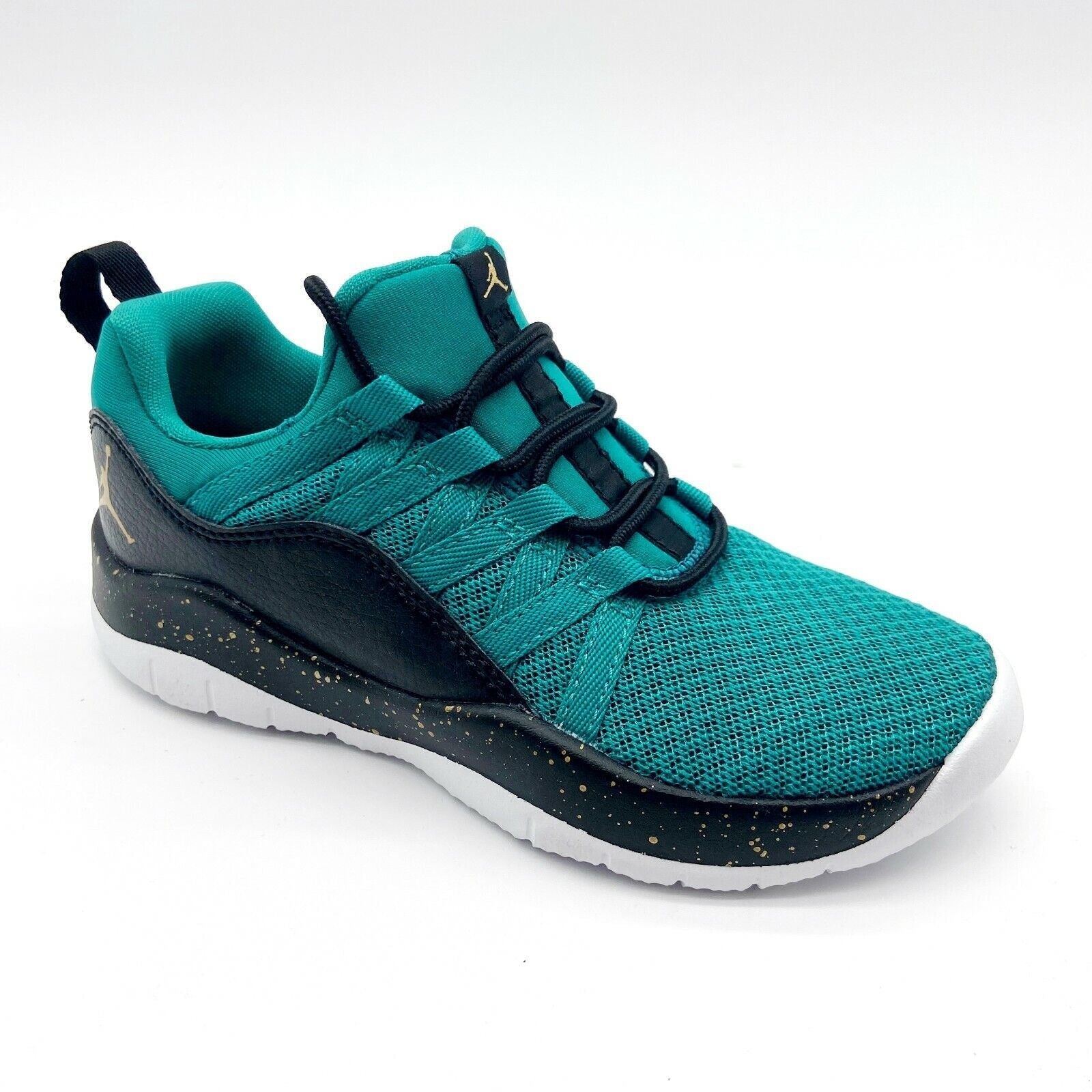 Jordan Deca Fly GP Rio Teal Metallic Gold Black Kids Sneakers 844373 300