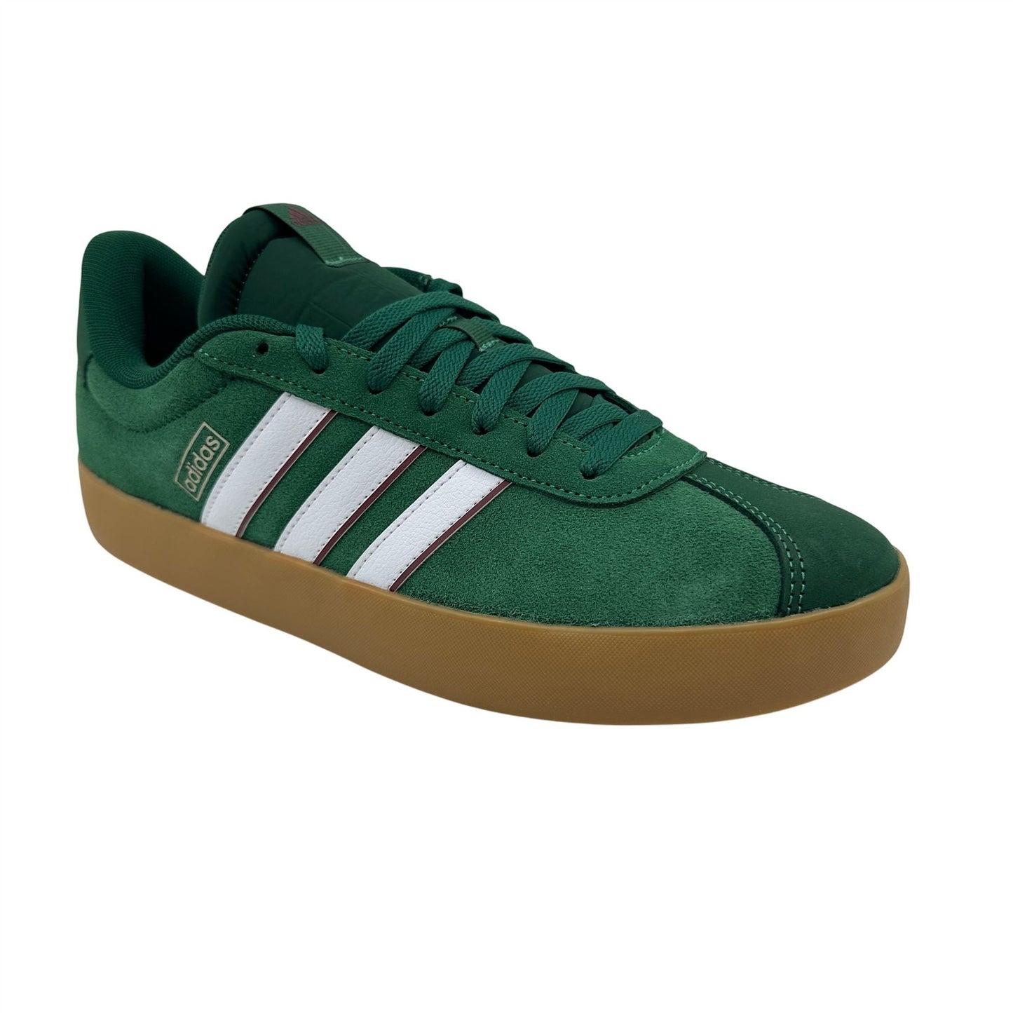 Adidas VL Court 3.0 Dark Green White Mens Athletic Sneaker
