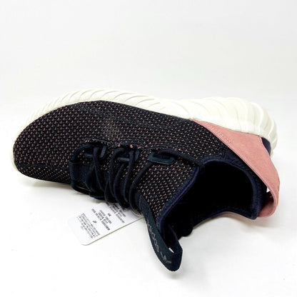 Adidas Tubular Doom Sock Primeknit Black Pink Womens Size 6.5 BY9335