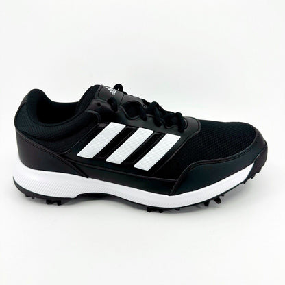Adidas Tech Response 2.0 Black White Mens Wide Spike Golf Shoes EE9419