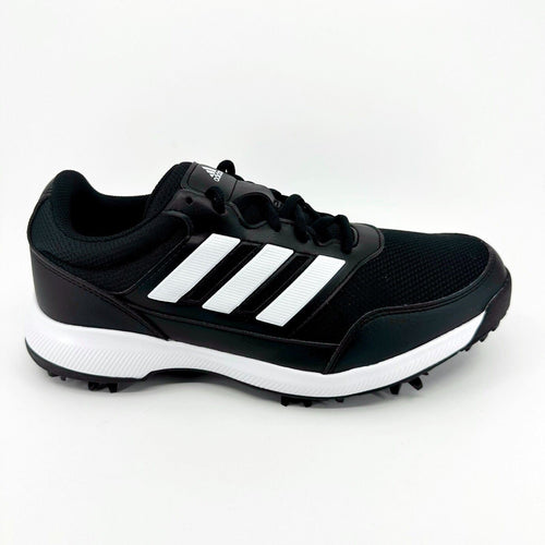 Adidas Tech Response 2.0 Black White Mens Wide Spike Golf Shoes EE9419