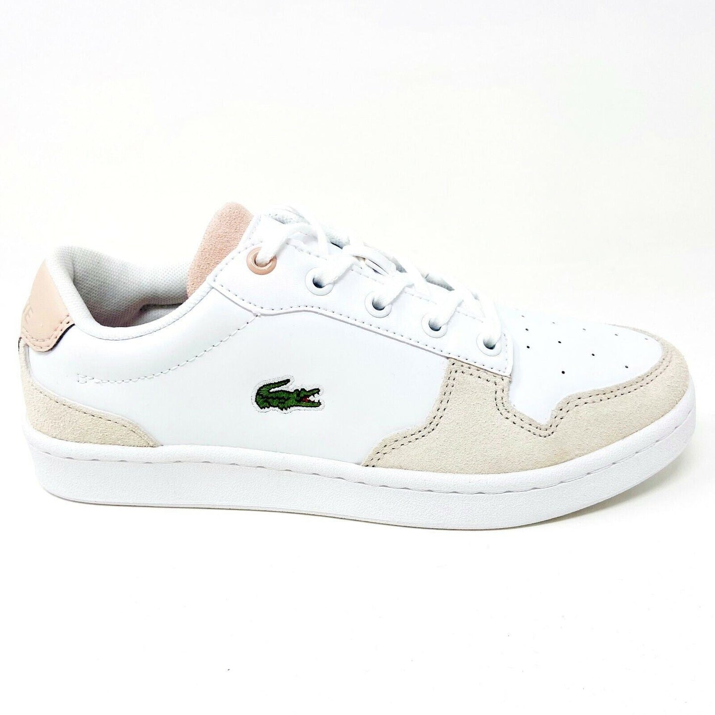 Lacoste Masters Cup 120 2 SUJ Leather White Natural Kids Casual Sneakers
