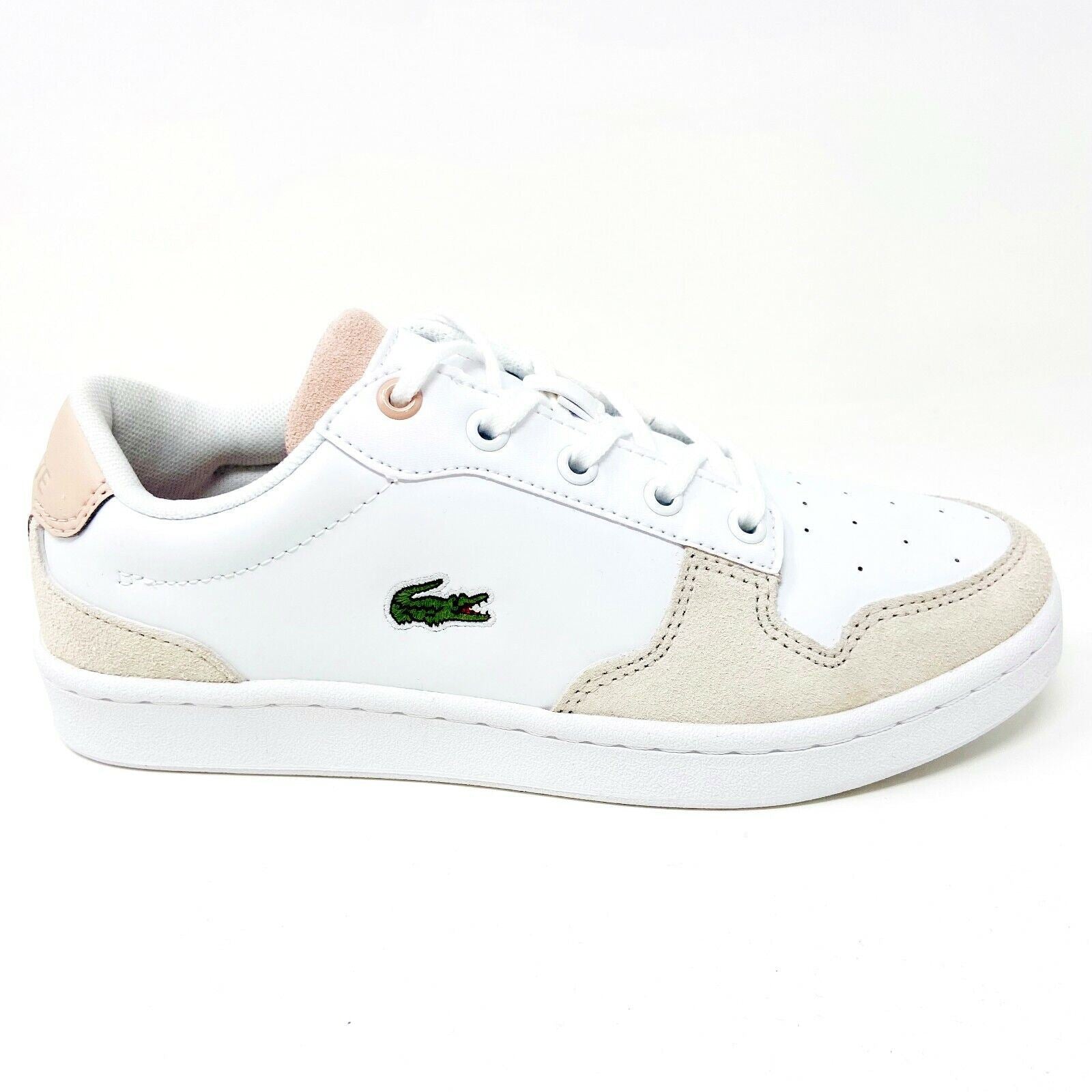Lacoste Masters Cup 120 2 SUJ Leather White Natural Kids Casual Sneakers