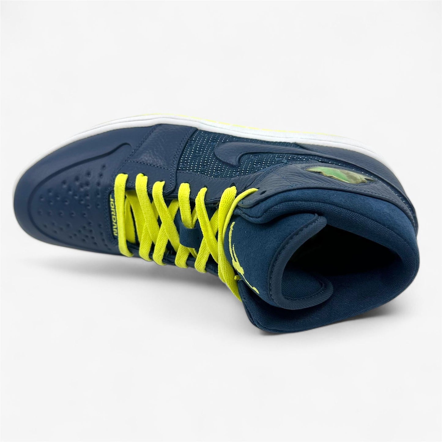 Jordan Air Jordan 1 Retro '97 TXT Squadron Blue Electric Yellow Mens Sneaker
