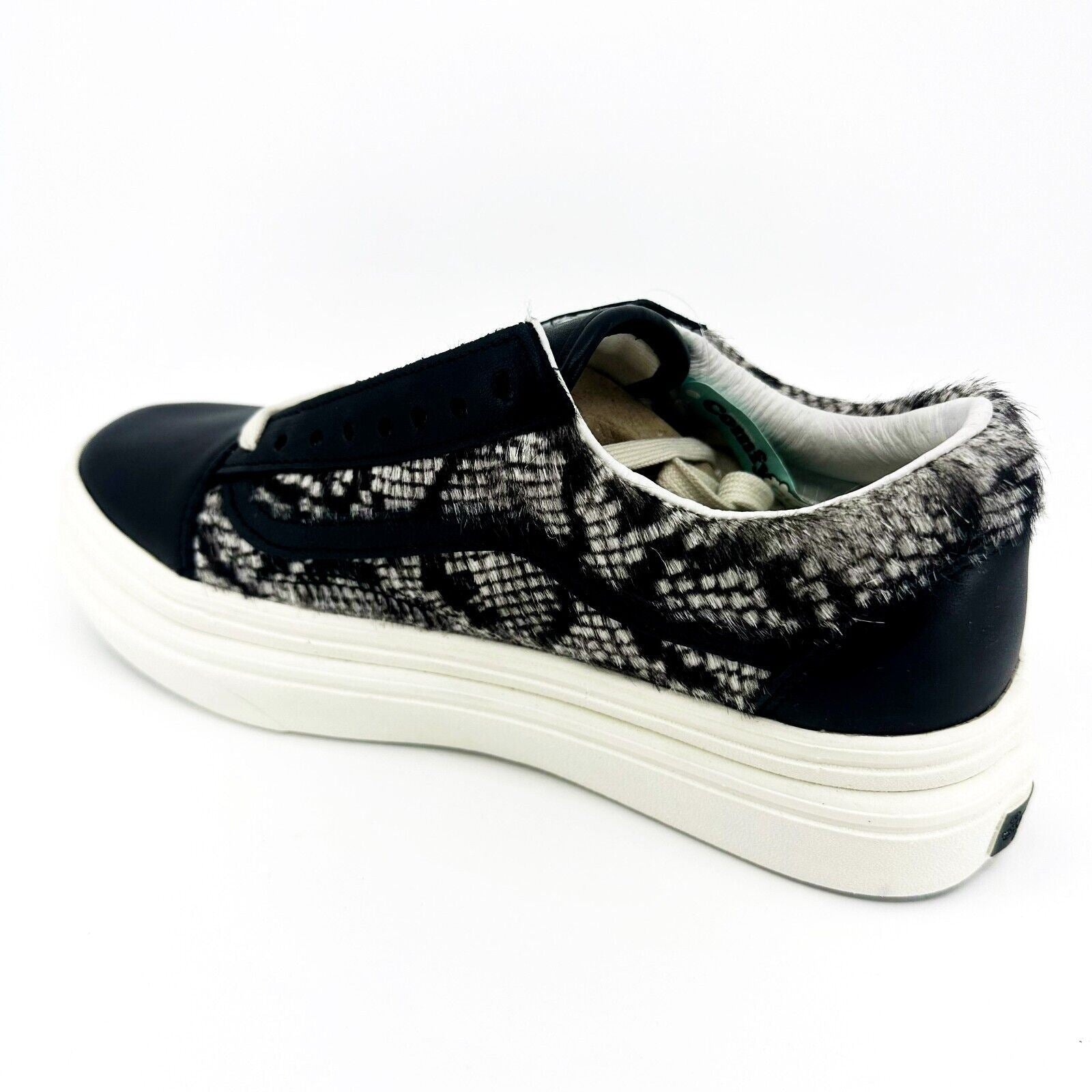 Vans Vault Super Comfycush Old Skool (Snake Pony) Black Marshmallow Womens Shoes