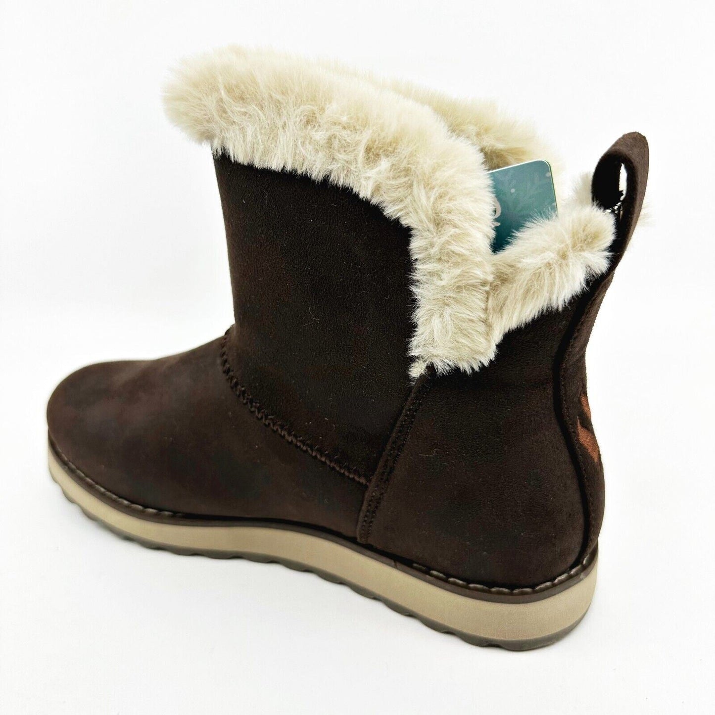 Skechers Keepsakes 2.0 Snowfall Chocolate Womens Size 6 Shearling Winter Boots