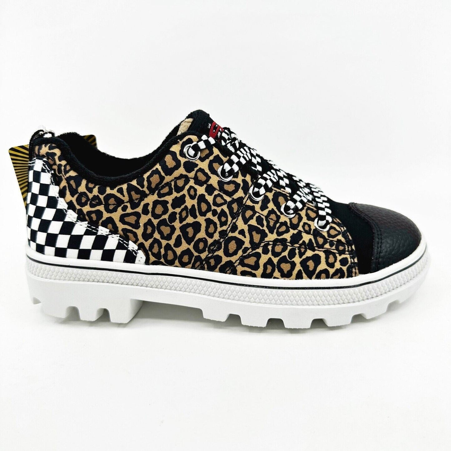 Skechers Roadies Pattern Player Leopard Womens Size 5 Comfort Slip On Shoes