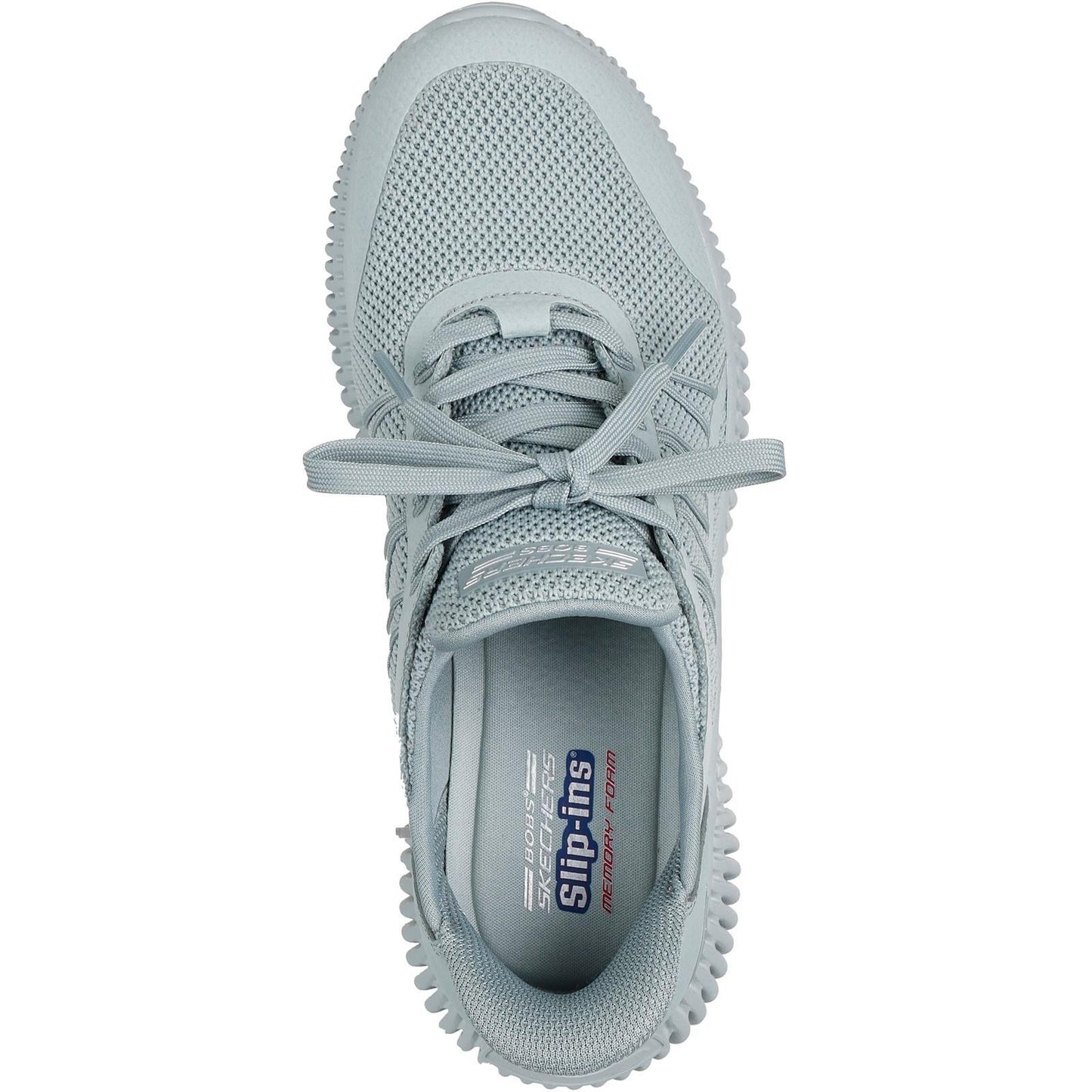Women's Wide Fit Skechers 117413 Slip-ins Bobs Geo Lite Divine Pace Trainers