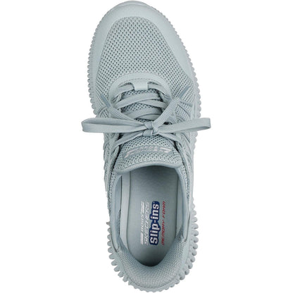 Women's Wide Fit Skechers 117413 Slip-ins Bobs Geo Lite Divine Pace Trainers