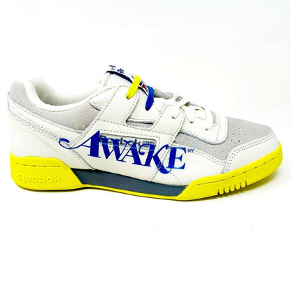 Reebok Awake NY x Workout Plus Chalk Grey Blue Mens Training Sneakers EG6742