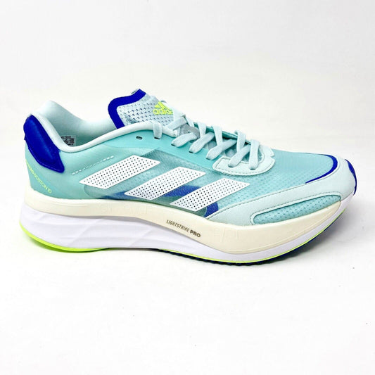 Adidas Adizero Boston 10 Halo Mint Blue White Womens Running Sneaker FZ2496