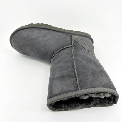 UGG Classic Short Grey Womens Size 6 Sheepskin Suede Boots