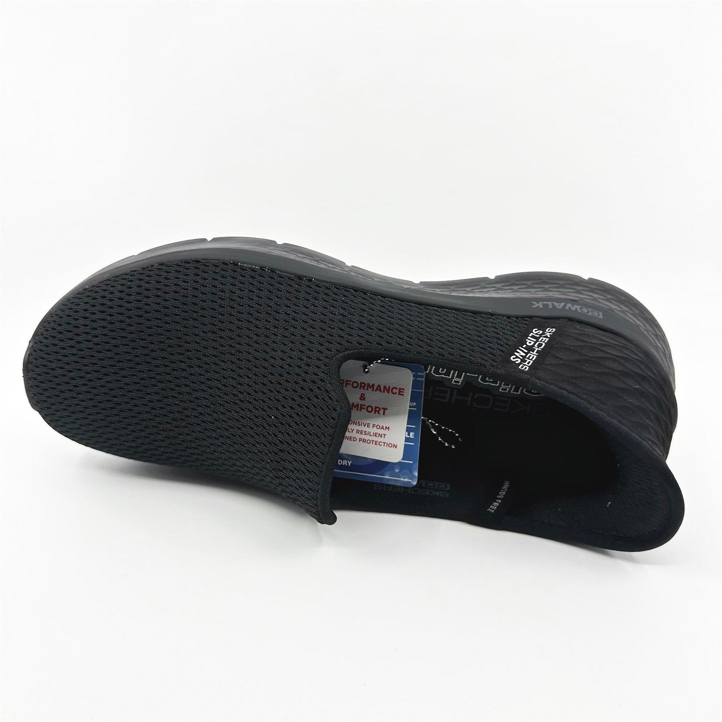 SKECHERS Go Walk Flex Relish Black Womens  Slip On Sneakers