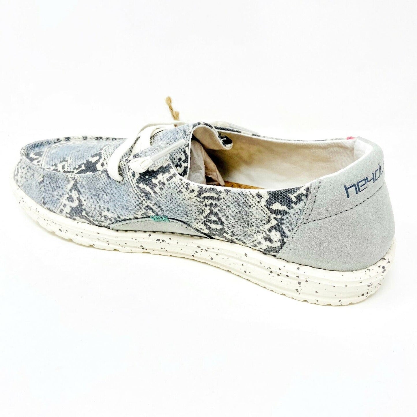 Hey Dude Womens Wendy Jungle Grey Slip On Comfort Lightweight Shoes
