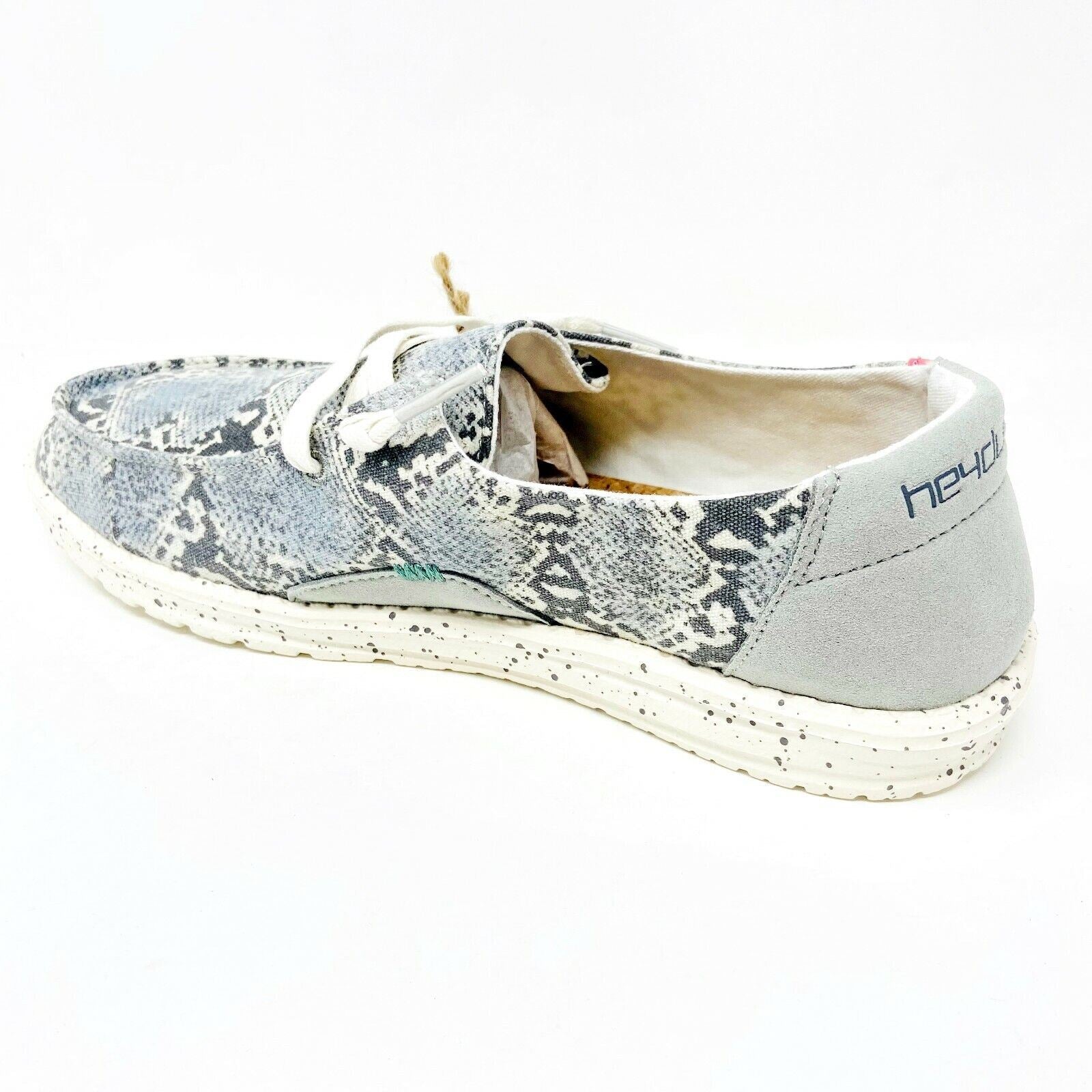Hey Dude Womens Wendy Jungle Grey Slip On Comfort Lightweight Shoes