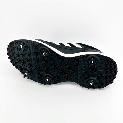 Adidas Tech Response 2.0 Black White Mens Wide Spike Golf Shoes EE9419
