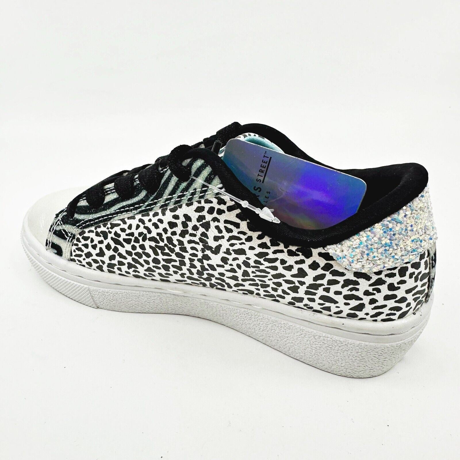 Skechers Goldie Leopard Remix White Leopard Kids Girls Size 12 Sneakers