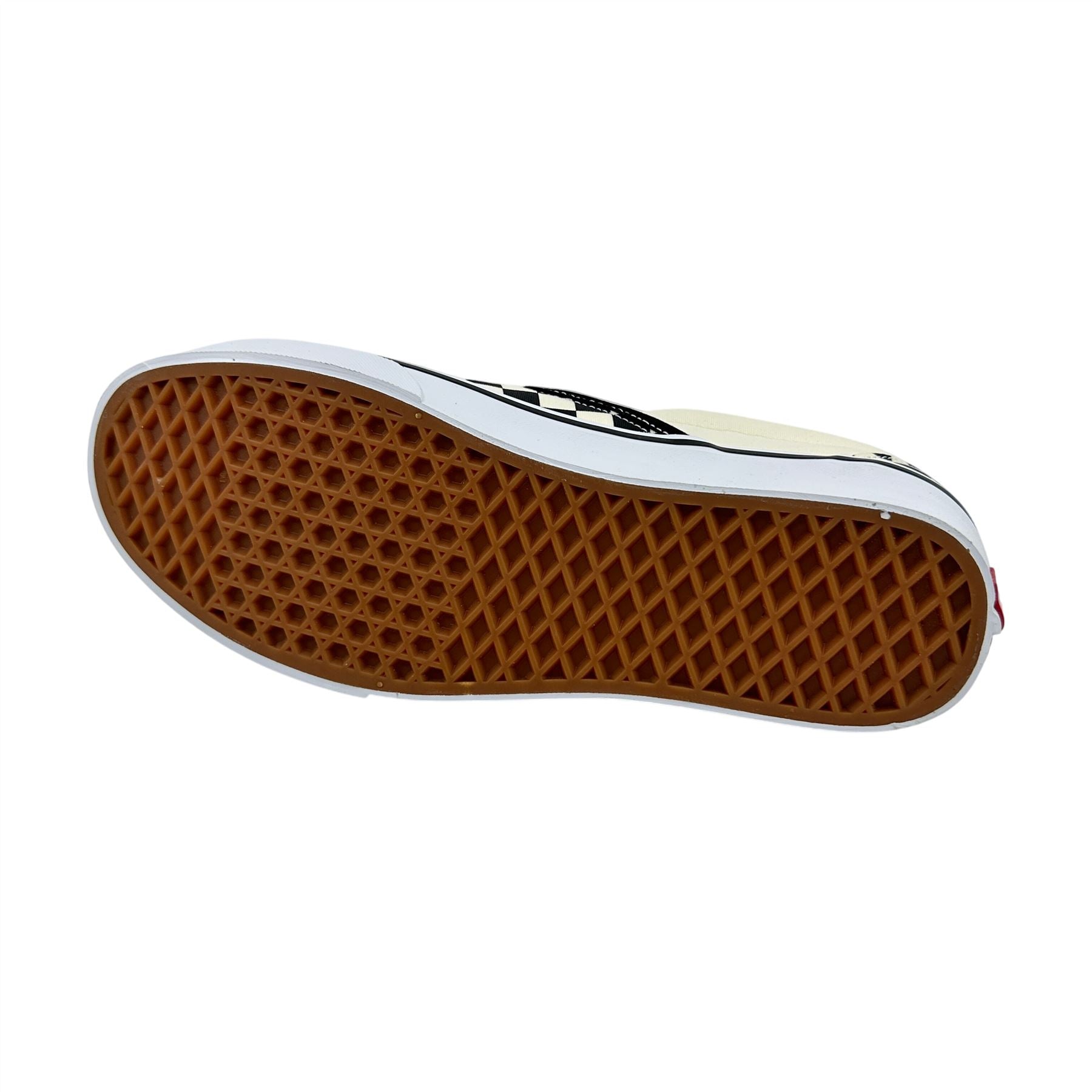 VANS Classic Slip On Checkerboard Black White Womens Wide Athletic Sneaker