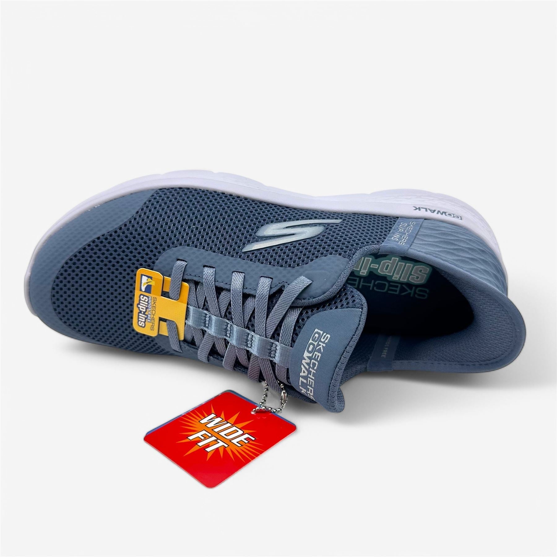 Skechers Go Walk Flex Grand Entry Blue Womens Wide Athletic Sneaker