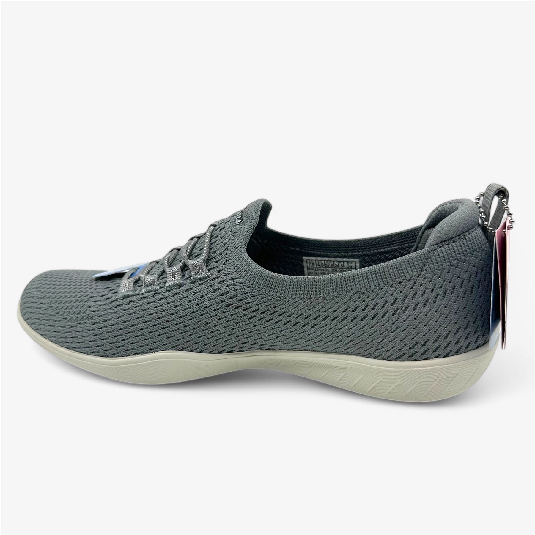 Skechers Newbury ST Starlight Stroll Gray Womens Casual Sneaker