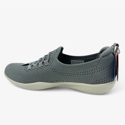 Skechers Newbury ST Starlight Stroll Gray Womens Casual Sneaker